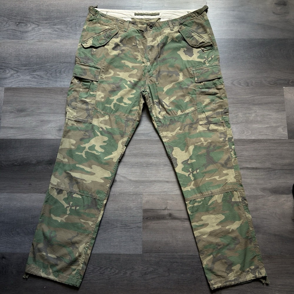 Polo Ralph Lauren Utility Camo Cargo Pants Mens 42x36 Surplus Military Canvas